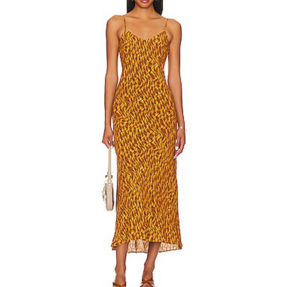 Favorite Daughter The Favorite Maxi Slip Dress Size S Geo Print Boho In Autumn